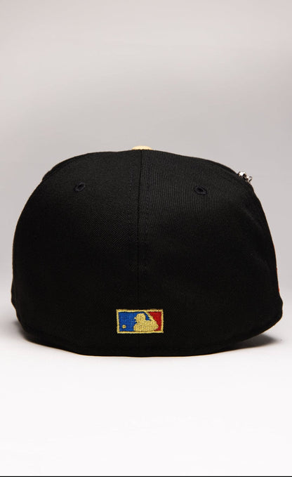NEW ERA EXCLUSIVE 59FIFTY BLACK/NAVY SEATTLE MARINERS W/ ANNIVERSARY SIDE PATCH