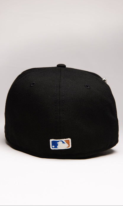 NEW ERA EXCLUSIVE 59FIFTY BLACK LOS ANGELES DODGERS W/ WORLD SERIES CHAMPIONS SIDE PATCH