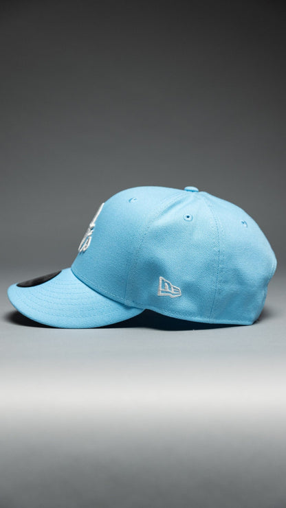 NEW ERA EXCLUSIVE 9FIFTY ICY BLUE BALTIMORE ORIOLES SNAPBACK W/ 50TH ANNIVERSARY SIDE PATCH