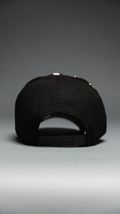 NEW ERA EXCLUSIVE 9FIFTY BLACK/PINK ATLANTA BRAVES SNAPBACK W/ 2000 ALL STAR GAME SIDE PATCH