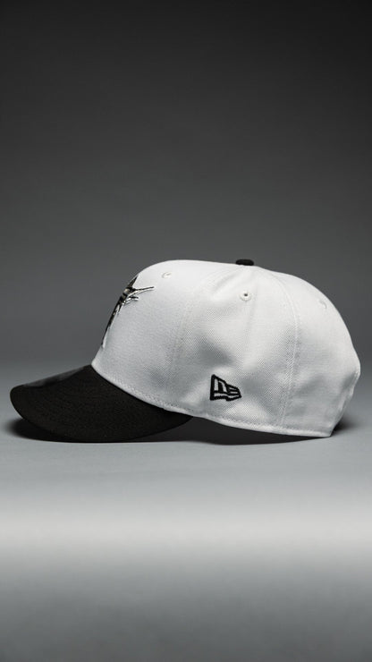 NEW ERA EXCLUSIVE 9FIFTY PEARL WHITE FLORIDA MARLINS SNAPBACK W/ 10TH ANNIVERSARY SIDE PATCH