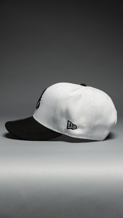 NEW ERA EXCLUSIVE 9FIFTY PEARL WHITE BALTIMORE ORIOLES SNAPBACK W/ 50TH ANNIVERSARY SIDE PATCH