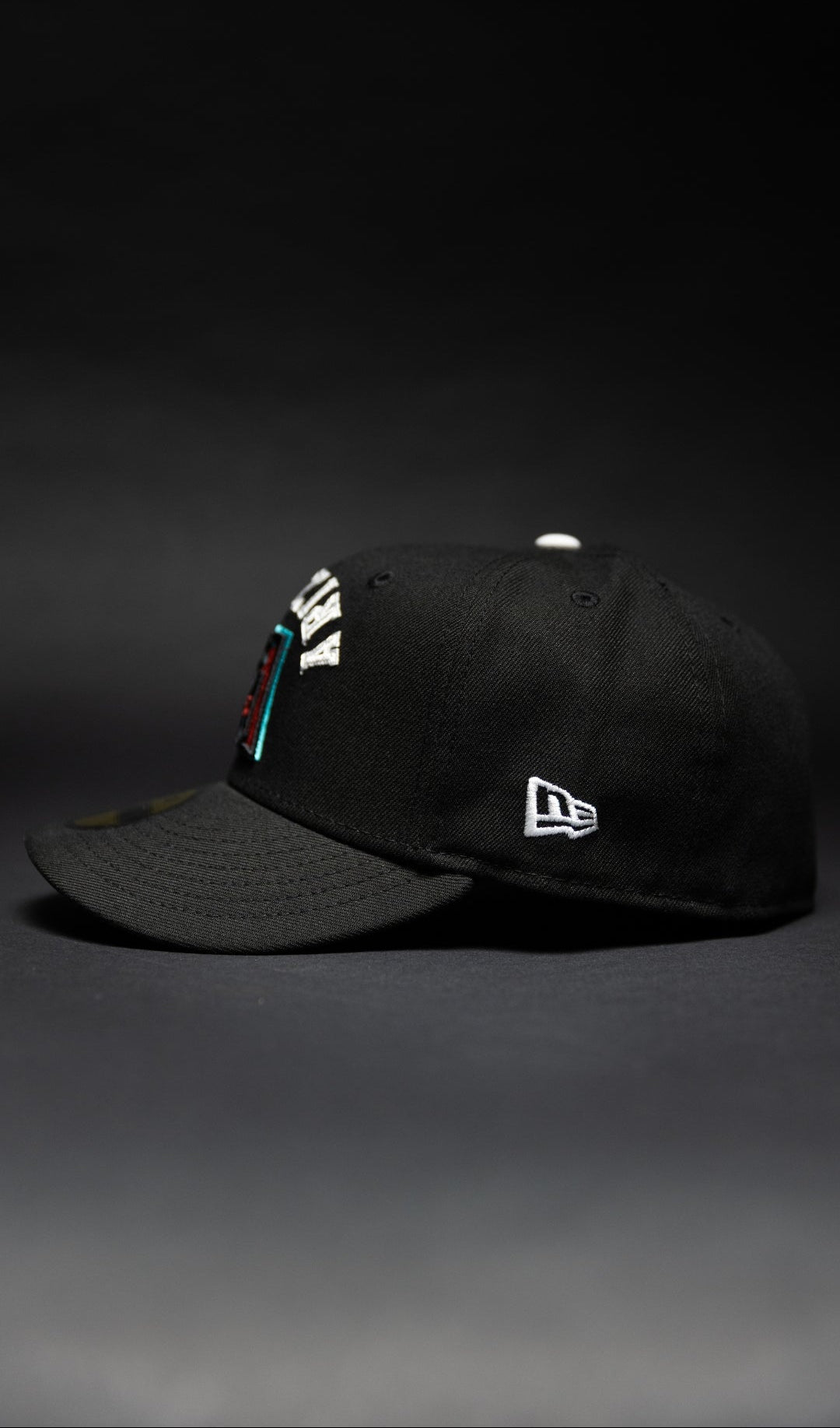 NEW ERA EXCLUSIVE 59FIFTY BLACK UPSIDE DOWN ARIZONA DIAMONDBACKS W/ WORLD CHAMPIONS SIDE PATCH