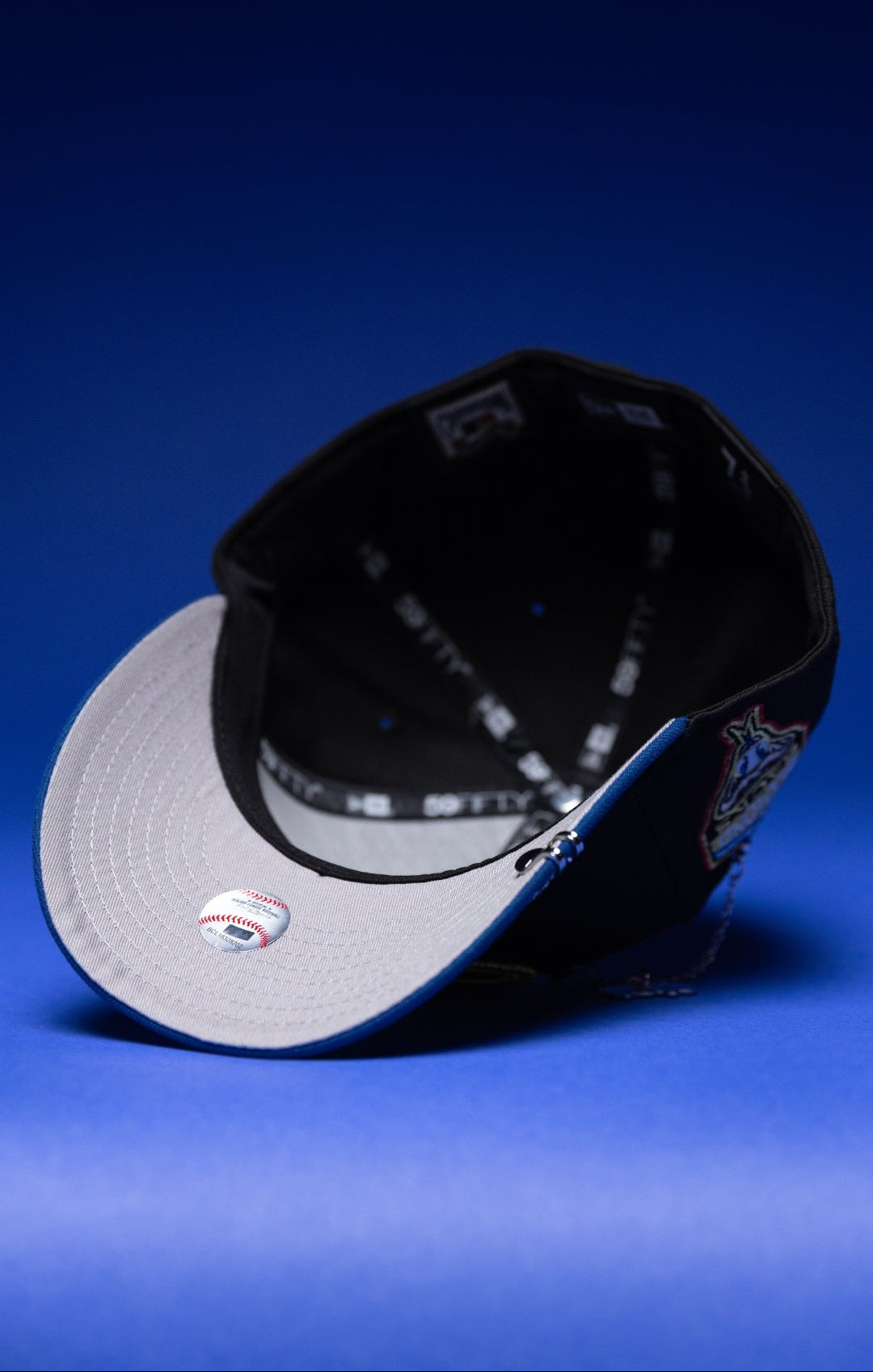 NEW ERA EXCLUSIVE 59FIFTY BLACK/NAVY ARIZONA DIAMONDBACKS W/ 1998 INAUGURAL SEASON SIDE PATCH