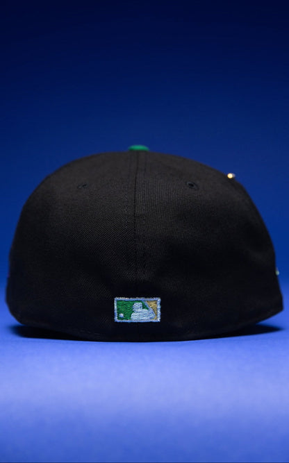 NEW ERA EXCLUSIVE 59FIFTY BLACK ANAHEIM ANGELS W/ 2019 ALL STAR GAME SIDE PATCH