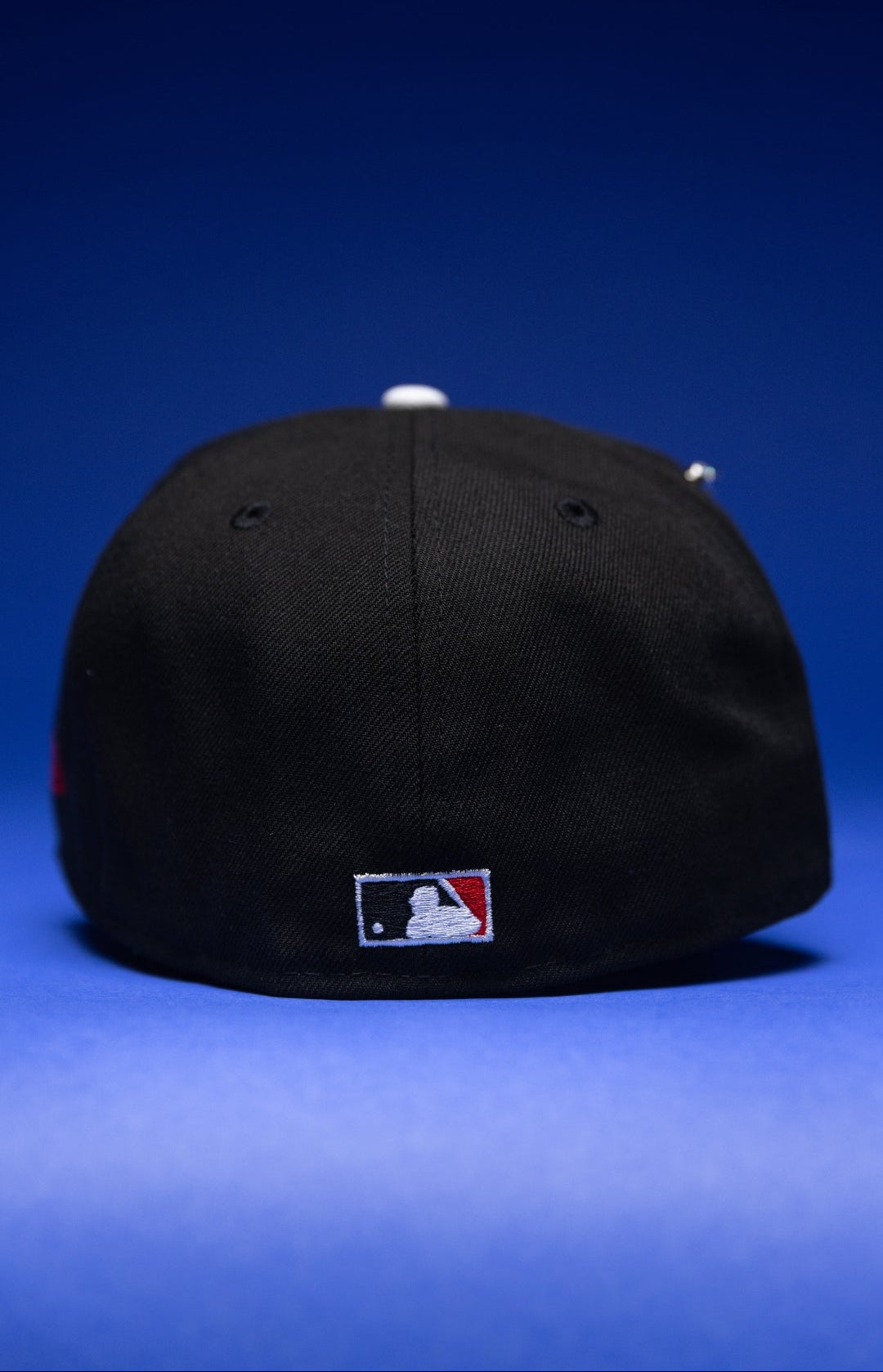 NEW ERA EXCLUSIVE 59FIFTY BLACK LOS ANGELES ANGELS W/ 50TH ANNIVERSARY SIDE PATCH