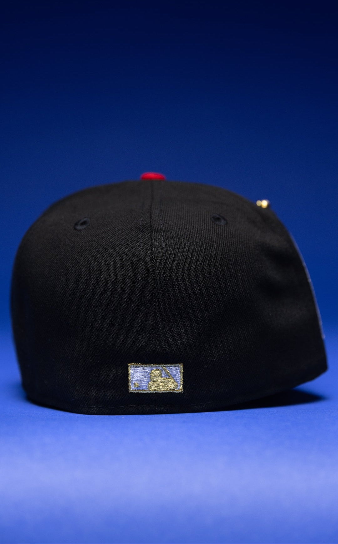 NEW ERA EXCLUSIVE 59FIFTY BLACK/RED BALTIMORE ORIOLES W/ 30TH ANNIVERSARY SIDE PATCH