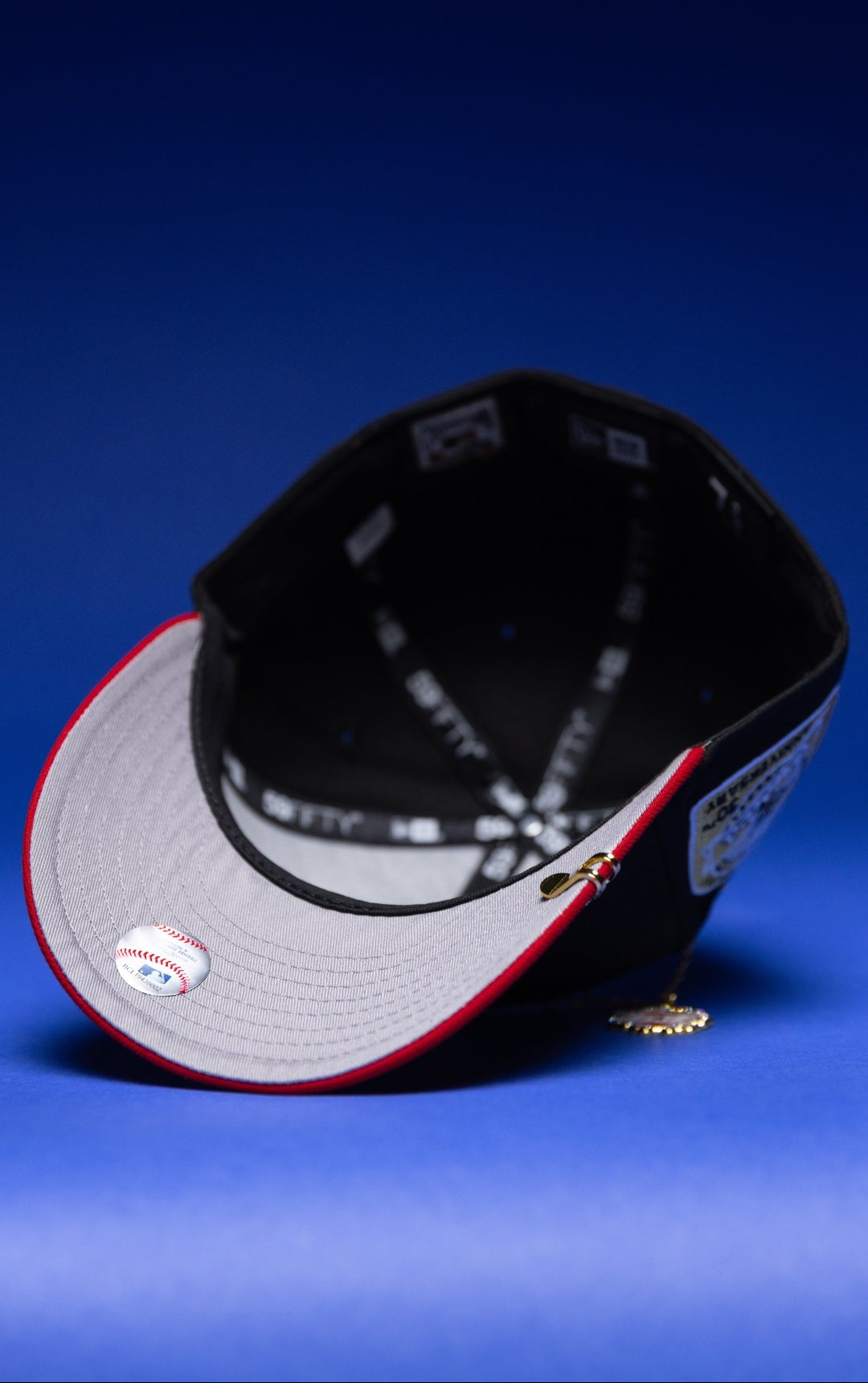 NEW ERA EXCLUSIVE 59FIFTY BLACK/RED BALTIMORE ORIOLES W/ 30TH ANNIVERSARY SIDE PATCH