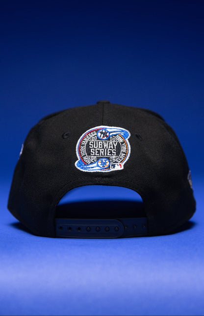 NEW ERA 9FIFTY A-FRAME BLACK NEW YORK YANKEES SNAPBACK W/ WORLD SERIES EMBROIDERY PATCHES