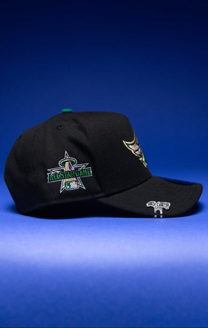 NEW ERA 9FIFTY A-FRAME BLACK ANAHEIM ANGELS SNAPBACK W/ ALL STAR GAME SIDE PATCH