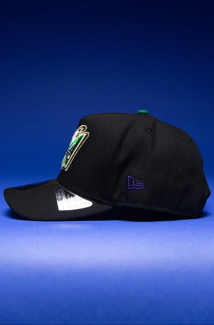 NEW ERA 9FIFTY A-FRAME BLACK ANAHEIM ANGELS SNAPBACK W/ ALL STAR GAME SIDE PATCH