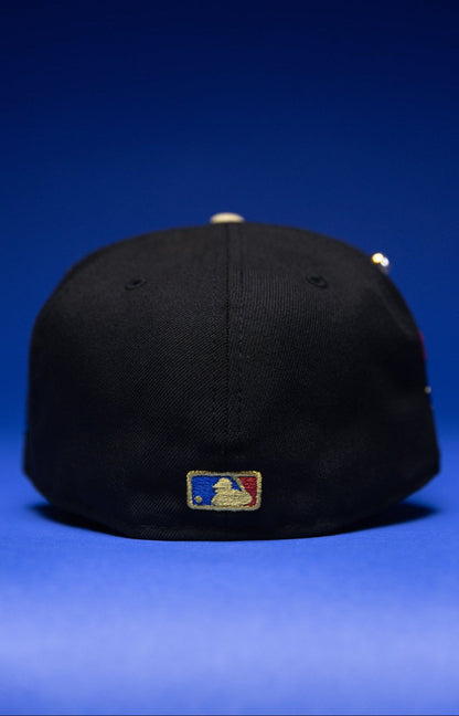 NEW ERA EXCLUSIVE 59FIFTY BLACK/NAVY LOS ANGELES DODGERS W/ SHOHEI OHTANI SIDE PATCH