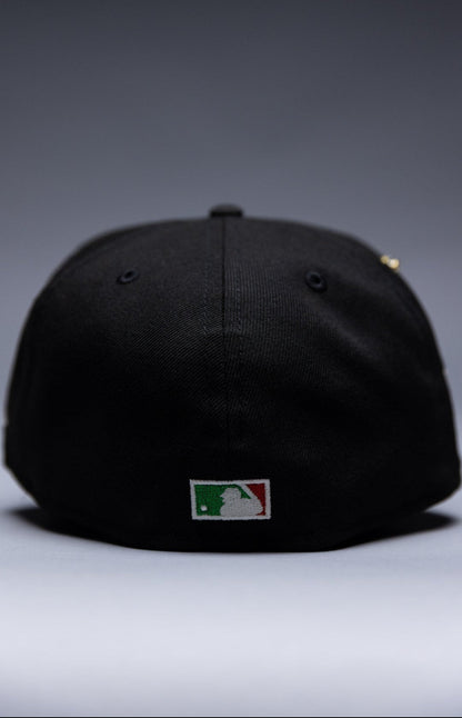 NEW ERA EXCLUSIVE 59FIFTY BLACK NEW YORK YANKEES W/ ALL STAR GAME SIDE PATCH