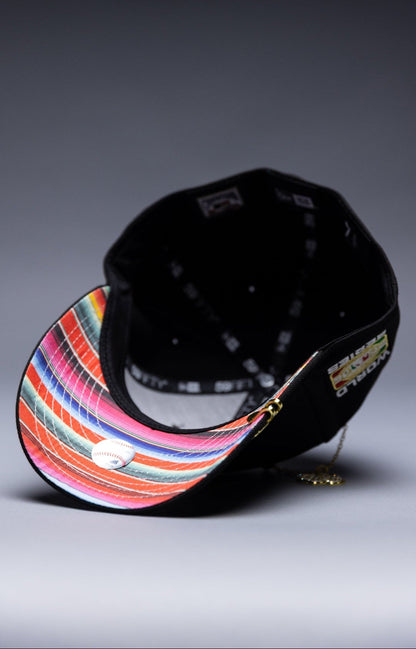 NEW ERA EXCLUSIVE 59FIFTY BLACK DETROIT TIGERS W/ WORLD SERIES SIDE PATCH