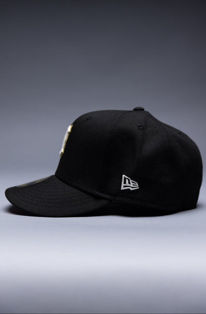 NEW ERA EXCLUSIVE 59FIFTY BLACK DETROIT TIGERS W/ WORLD SERIES SIDE PATCH