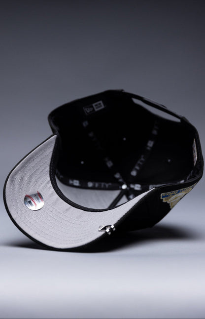 NEW ERA 9FIFTY A-FRAME BLACK LOS ANGELES DODGERS SNAPBACK W/ FIRST WORLD SERIES SIDE PATCH