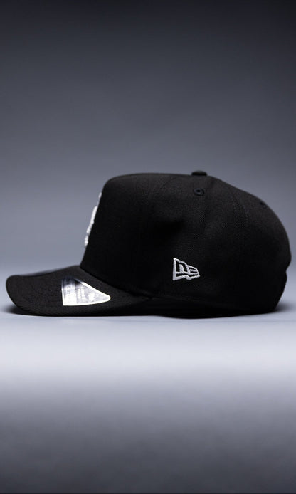 NEW ERA 9FIFTY A-FRAME BLACK LOS ANGELES DODGERS SNAPBACK W/ FIRST WORLD SERIES SIDE PATCH