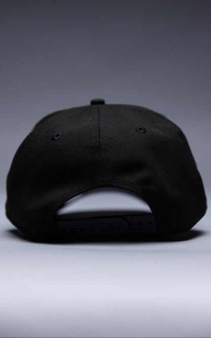 NEW ERA 9FIFTY A-FRAME BLACK WASHINGTON NATIONALS SNAPBACK W/ "NATIONALS" SIDE PATCH