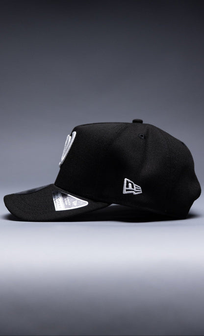 NEW ERA 9FIFTY A-FRAME BLACK WASHINGTON NATIONALS SNAPBACK W/ "NATIONALS" SIDE PATCH