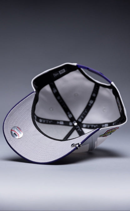 NEW ERA 9FIFTY A-FRAME PEARL WHITE ARIZONA DIAMONDBACKS SNAPBACK W/ 2001 WORLD SERIES SIDE PATCH
