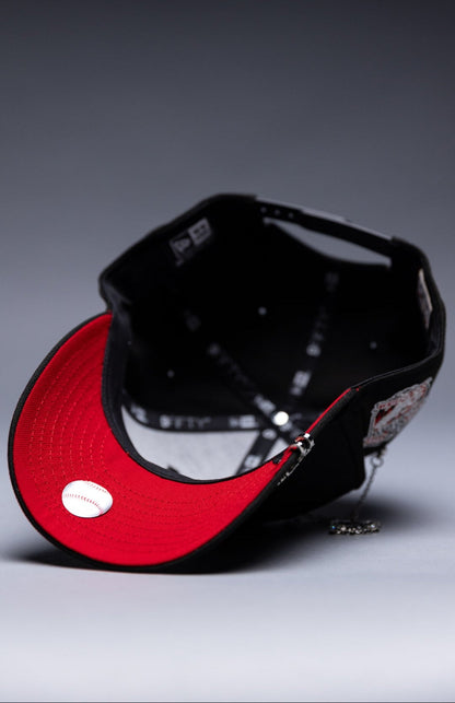 NEW ERA EXCLUSIVE 9FIFTY BLACK LOS ANGELES DODGERS SNAPBACK W/ 40TH ANNIVERSARY SIDE PATCH