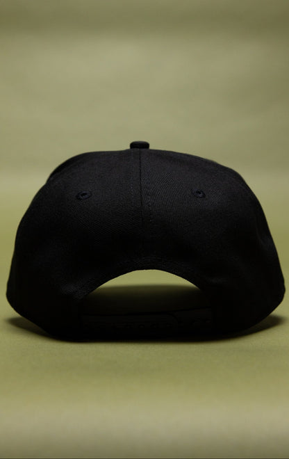 NEW ERA 9FIFTY A-FRAME BLACK CHARROS DE JALISCO SNAPBACK W/ MEXICAN FLAG SIDE PATCH