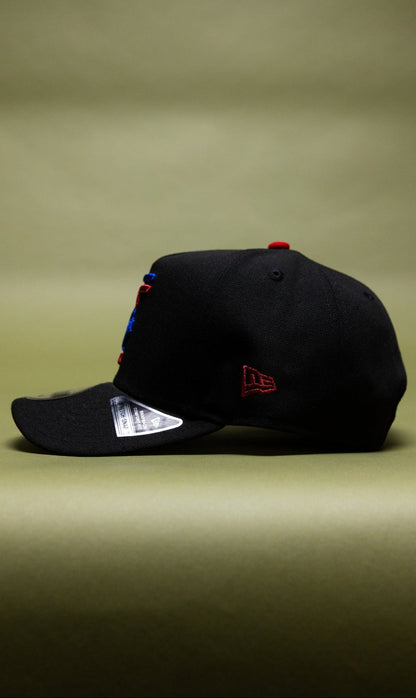 NEW ERA 9FIFTY A-FRAME BLACK TORONTO BLUE JAYS W/ SEASON SIDE PATCH