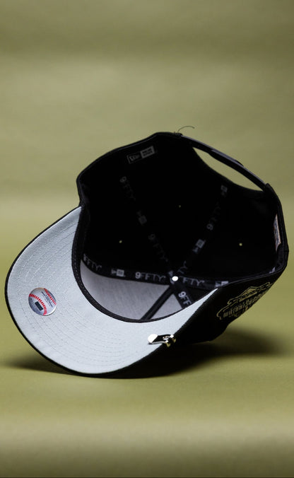 NEW ERA 9FIFTY A-FRAME BLACK LOS ANGELES DODGERS W/ 40TH ANNIVERSARY SIDE PATCH