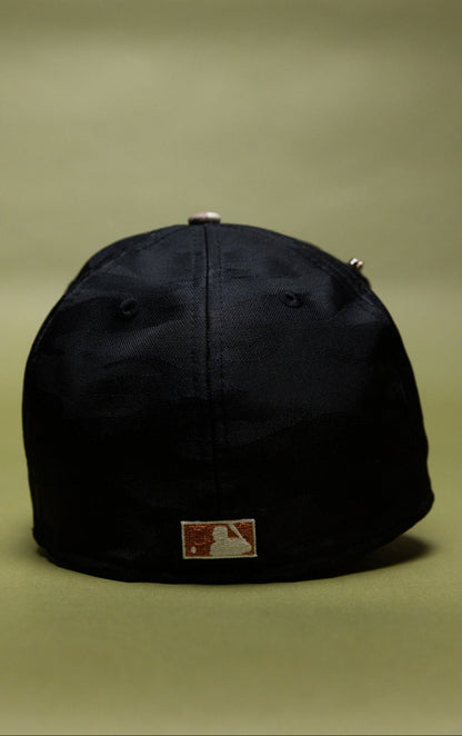 NEW ERA EXCLUSIVE 59FIFTY BLACK CAMO BALTIMORE ORIOLES W/ 30TH ANNIVERSARY SIDE PATCH