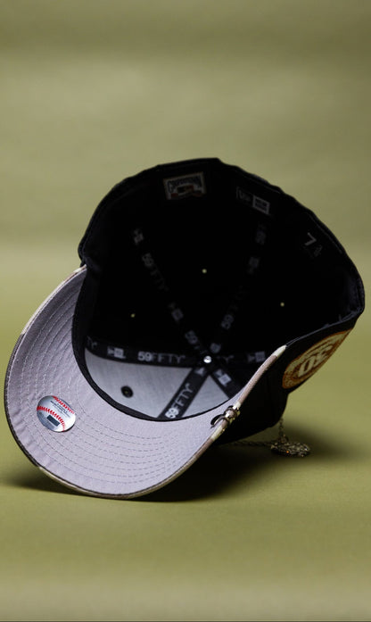 NEW ERA EXCLUSIVE 59FIFTY BLACK CAMO BALTIMORE ORIOLES W/ 30TH ANNIVERSARY SIDE PATCH