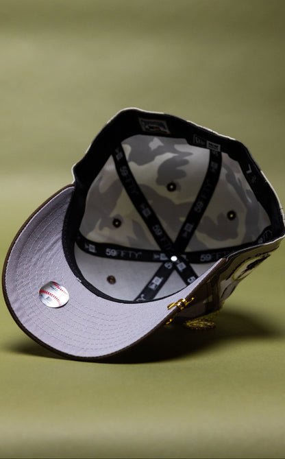 NEW ERA EXCLUSIVE 59FIFTY GREY CAMO SAN DIEGO PADRES W/ PADRES LOGO SIDE PATCH