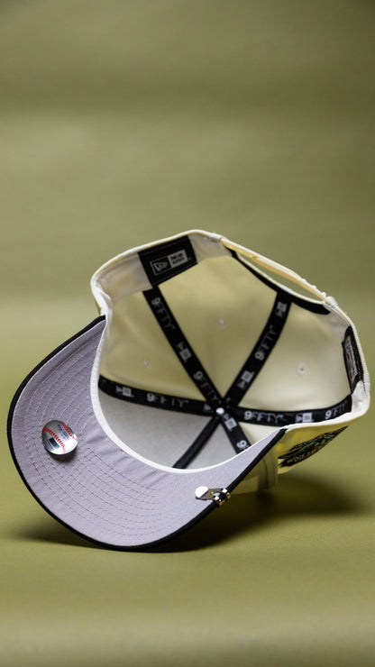 NEW ERA 9FIFTY A-FRAME CHROME/BLACK FLORIDA MARLINS W/ 10TH ANNIVERSARY SIDE PATCH