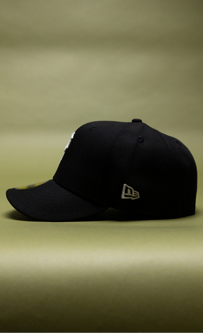 NEW ERA EXCLUSIVE 59FIFTY BLACK PITTSBURGH PIRATES W/ 76TH WORLD SERIES SIDE PATCH