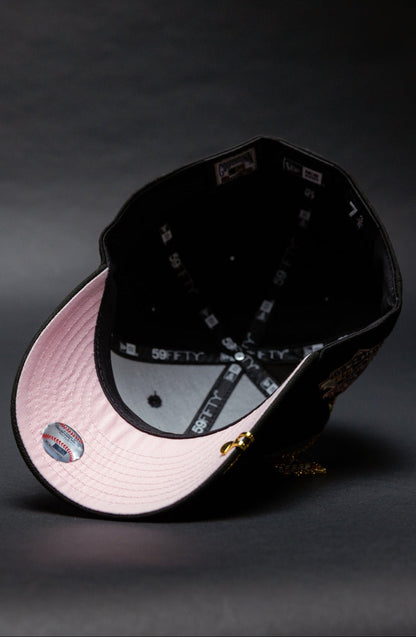NEW ERA EXCLUSIVE 59FIFTY BLACK OAKLAND ATHLETICS W/ "BATTLE OF THE BAY" SIDE PATCH