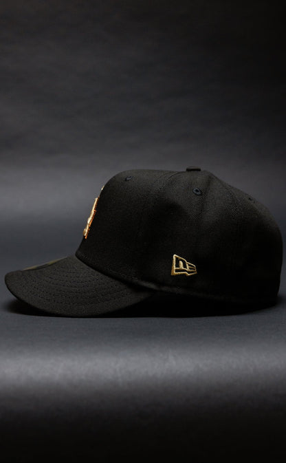 NEW ERA EXCLUSIVE 59FIFTY BLACK LOS ANGELES DODGERS W/ SHOHEI OHTANI 50-50 CLUB SIDE PATCH
