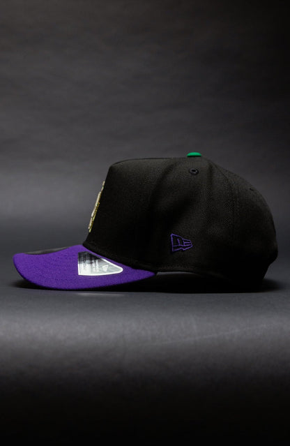 NEW ERA 9FIFTY A-FRAME BLACK/PURPLE LOS ANGELES DODGERS SNAPBACK W/ SHOHEI OHTANI SIDE PATCH
