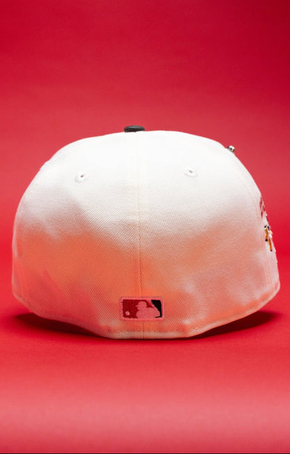 NEW ERA EXCLUSIVE 59FIFTY CHROME/BLACK LOS ANGELES DODGERS W/ EMBROIDERY + SHOHEI OHTANI SIDE PATCH