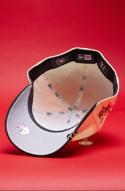 NEW ERA EXCLUSIVE 59FIFTY CHROME/BLACK LOS ANGELES DODGERS W/ EMBROIDERY + SHOHEI OHTANI SIDE PATCH