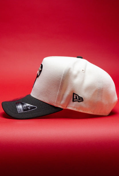 NEW ERA 9FIFTY A-FRAME CHROME/BLACK PHILADELPHIA PHILLIES SNAPBACK W/ 1996 ALL STAR GAME SIDE PATCH
