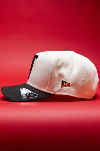 NEW ERA 9FIFTY A-FRAME CHROME/BLACK "TOROS DE TIJUANA" W/ 10TH ANNIVERSARY SIDE PATCH
