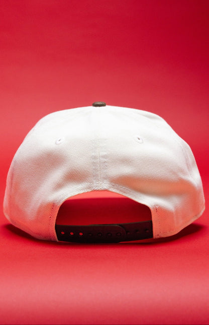 NEW ERA 9FIFTY A-FRAME CHROME/WALNUT LOS ANGELES DODGERS JAPANESE SCRIPT W/ LA LOGO SIDE PATCH