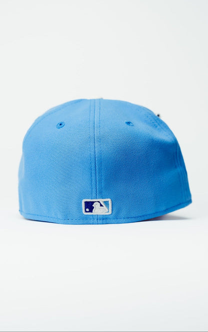NEW ERA EXCLUSIVE 59FIFTY SKY BLUE LOS ANGELES DODGERS W/ 2025 WORLD SERIES CHAMPIONS SIDE PATCH
