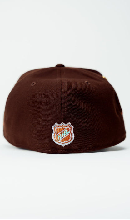 NEW ERA EXCLUSIVE 59FIFTY DARK BROWN LOS ANGELES KINGS W/ ALL STAR SIDE PATCH