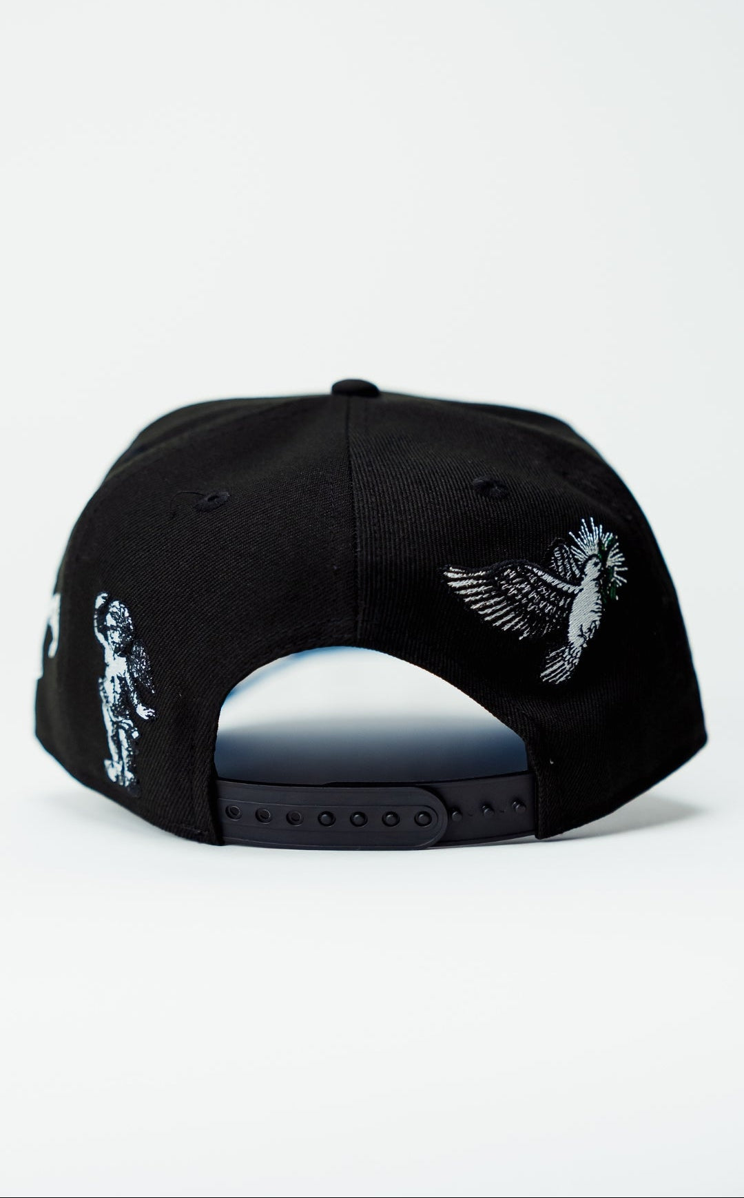NEW ERA 9FIFTY A-FRAME BLACK LOS ANGELES DODGERS "HEAVENLY CITY" W/ 50TH ANNIVERSARY SIDE PATCH
