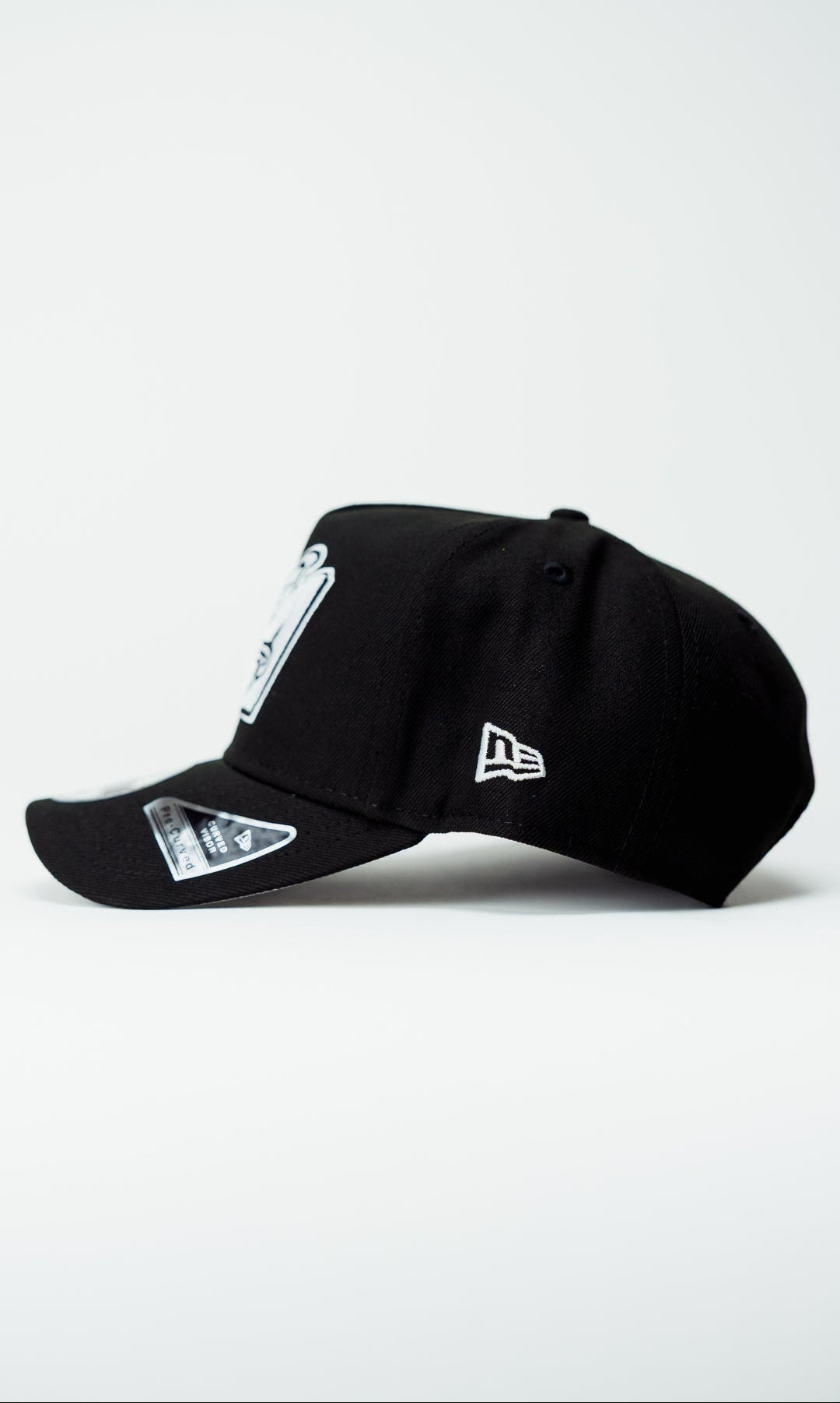 NEW ERA 9FIFTY A-FRAME BLACK ANAHEIM ANGELS SNAPBACK W/ 50TH ANNIVERSARY SIDE PATCH