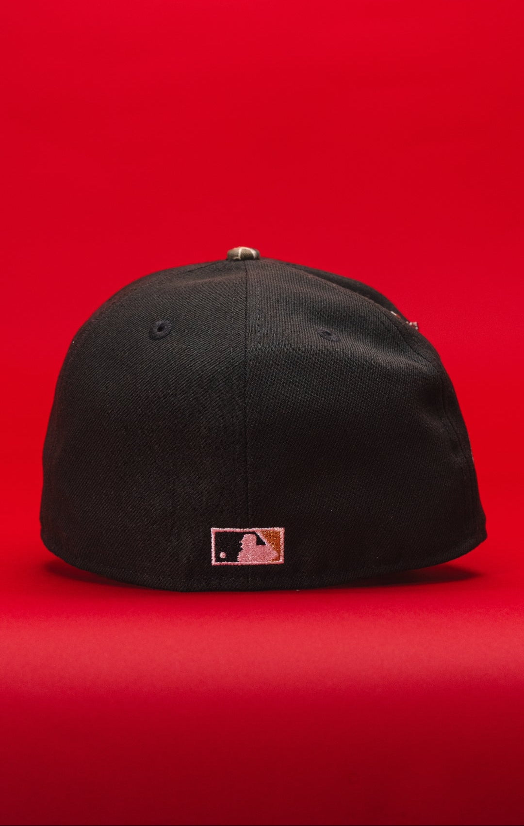 NEW ERA EXCLUSIVE 59FIFTY BLACK/REALTREE LOS ANGELES DODGERS "CITY OF AMGELS" W/ 50TH ANNIVERSARY SIDE PATCF