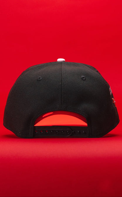 NEW ERA 9FIFTY A-FRAME BLACK/BURGUNDY LOS ANGELES DODGERS SNAPBACK W/ SHOHEI OHTANI SIDE PATCH