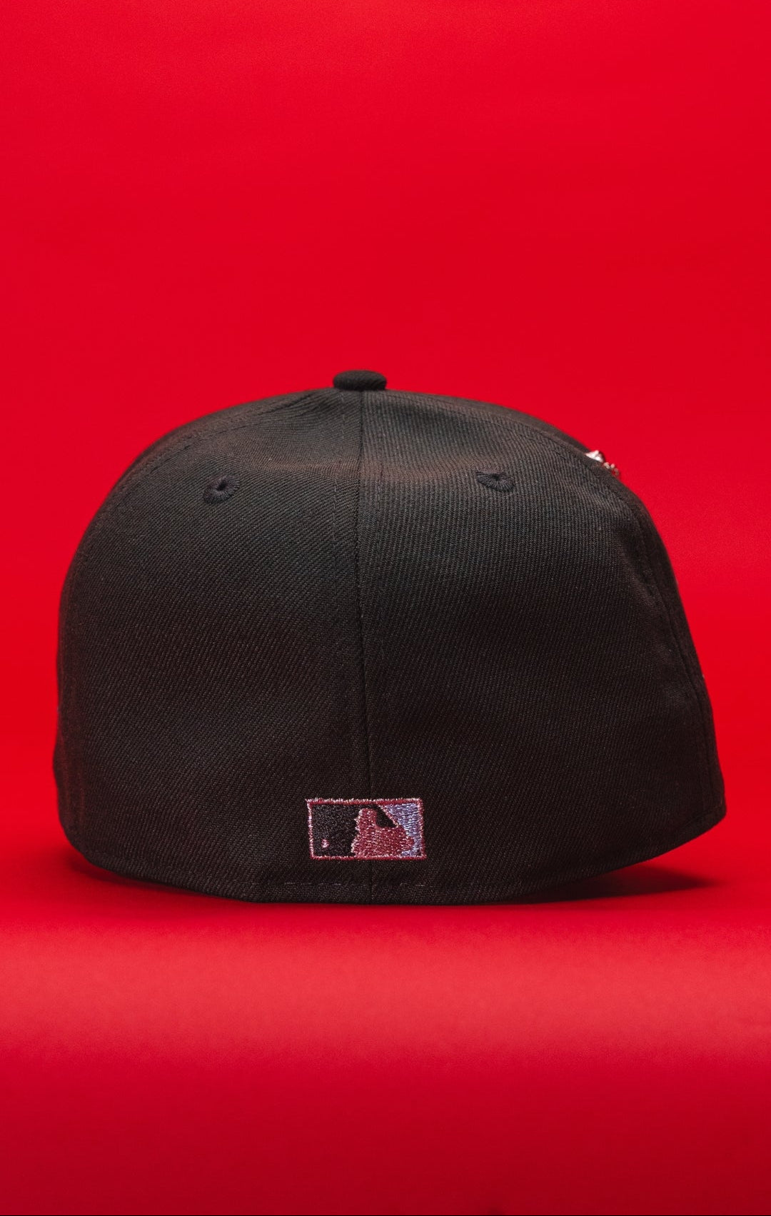 NEW ERA EXCLUSIVE 59FIFTY BLACK LOS ANGELES DODGERS W/ BLOOMING ROSE + 50TH ANNIVERSARY SIDE PATCH
