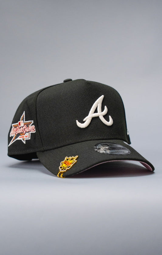 NEW ERA 9FIFTY A-FRAME BLACK ATLANTA BRAVES SNAPBACK W/ ALL STAR GAME SIDE PATCH