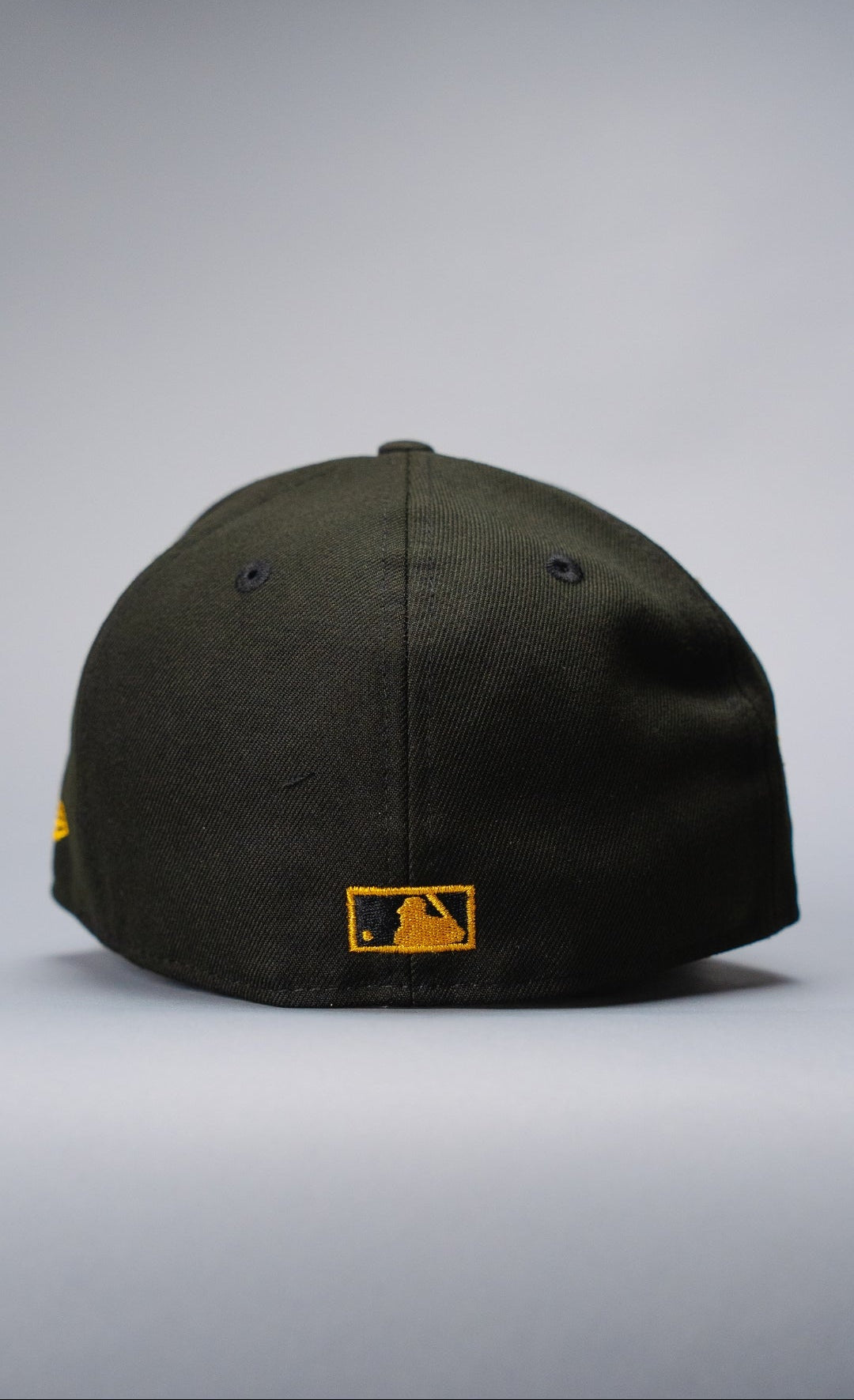 NEW ERA EXCLUSIVE 59FIFTY BLACK LOS ANGELES DODGERS SCRIPT W/ 1ST WORLD CHAMPIONSHIP SIDE PATCH